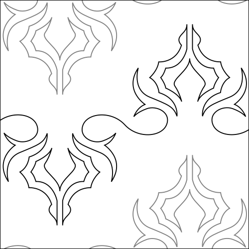 Spider Crawl - quilting pantograph