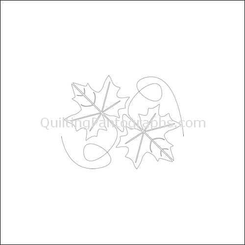 Autumn Leaves - quilting pantograph