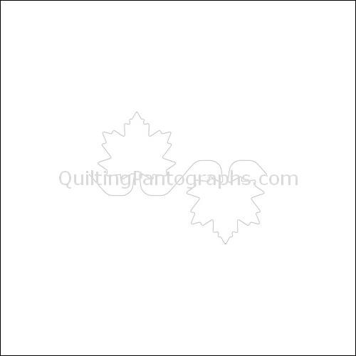 Canadian Maple Leaf - quilting pantograph