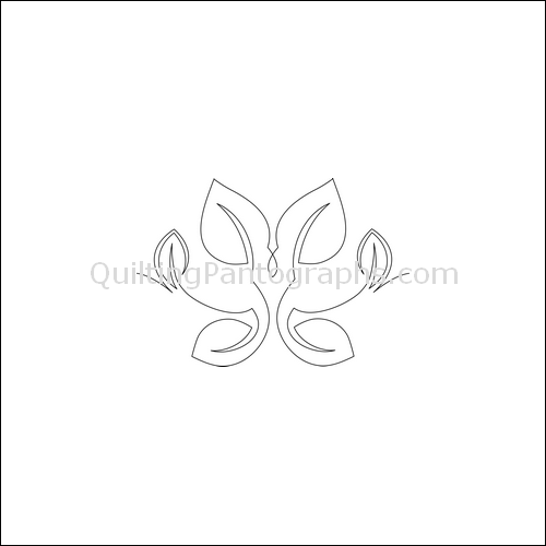 Dancing Leaves - quilting pantograph