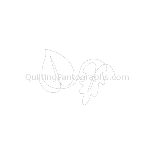 Fall Leaves - quilting pantograph