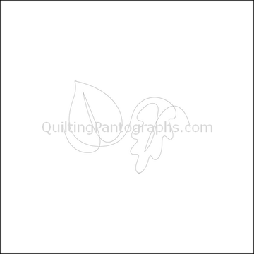 Fall Leaves - Quilting Pantograph Pattern — QuiltingPantographs.com