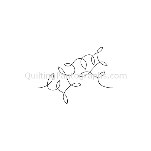 Flying Leaves - quilting pantograph