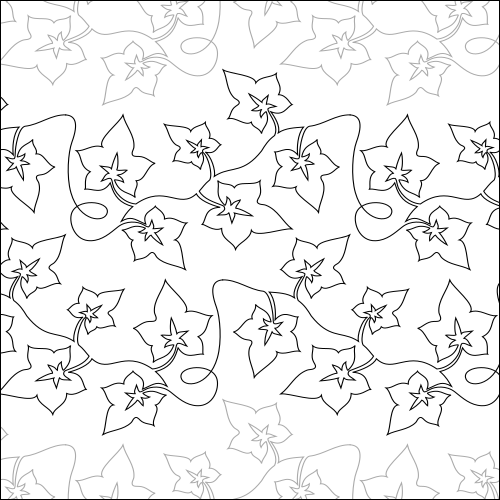 Ivy Vine - quilting pantograph