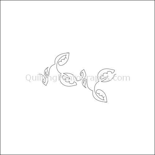 Lacey Leaves - quilting pantograph