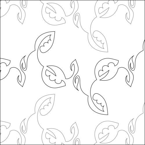 Lacey Leaves - Free Quilting Pantograph
