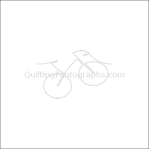 Lisa's Bicycle - quilting pantograph