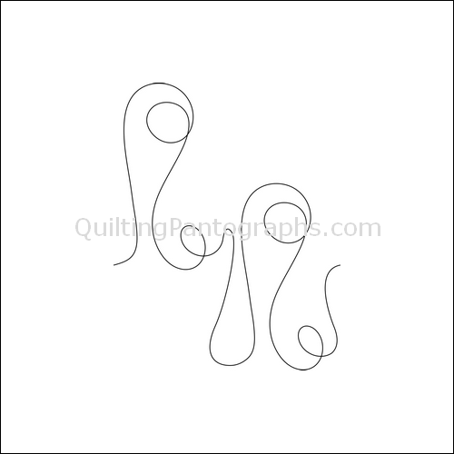 Bubble Loops - Quilting Pantograph Pattern — QuiltingPantographs.com