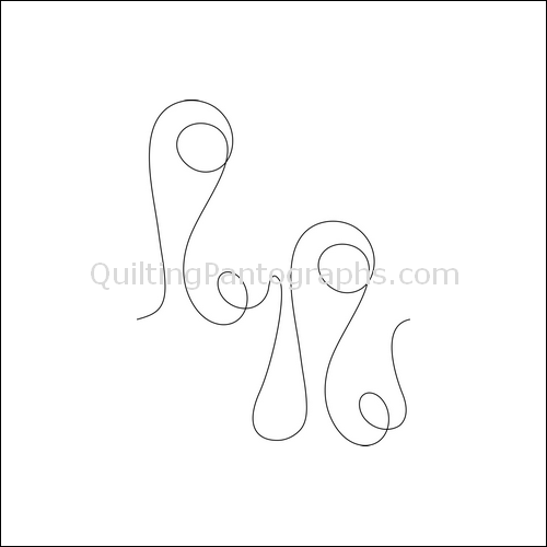 Bubble Loops - quilting pantograph