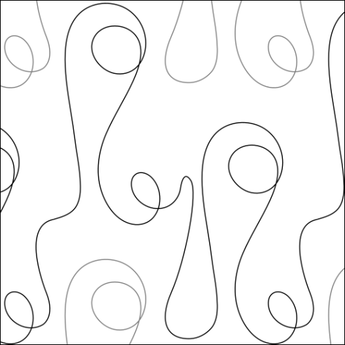 Bubble Loops - quilting pantograph