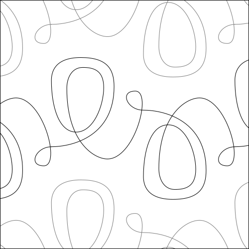 Loopty Loop Pattern Loopty Loo - Quilting Pantograph Pattern — QuiltingPantographs.com