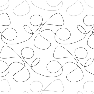 Loopy Road - Quilting Pantograph Pattern — QuiltingPantographs.com