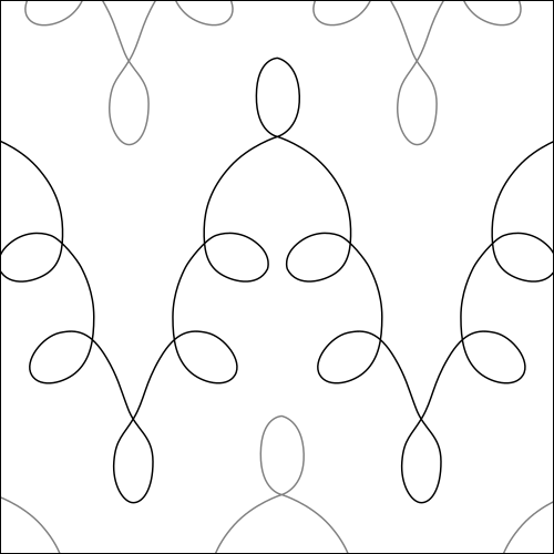 Missing Loops - quilting pantograph