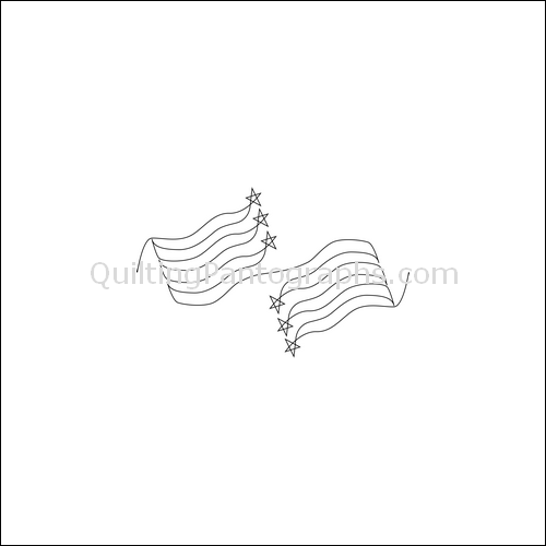 Grand Old Flag - quilting pantograph