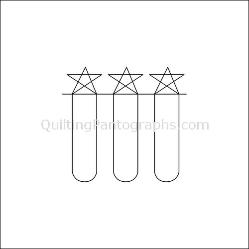 Stars and Stripes - quilting pantograph