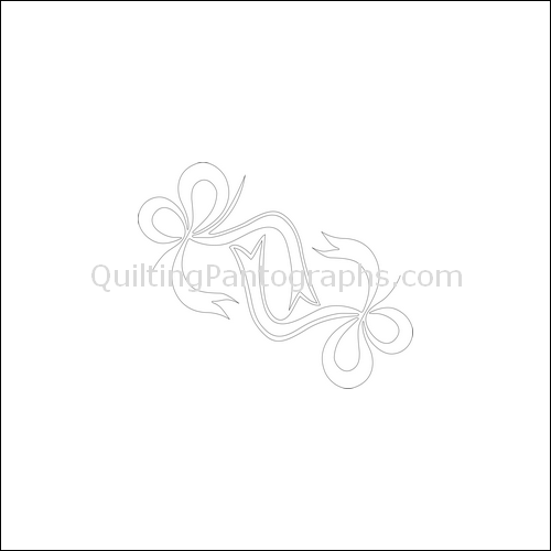 Bow Twist - quilting pantograph