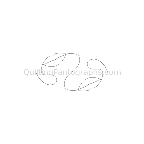 Luscious Lips - quilting pantograph