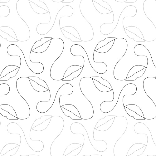 Luscious Lips - quilting pantograph