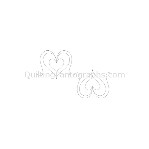 Nana's Hearts - quilting pantograph