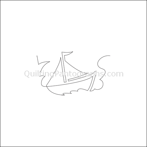 Sail Away - quilting pantograph