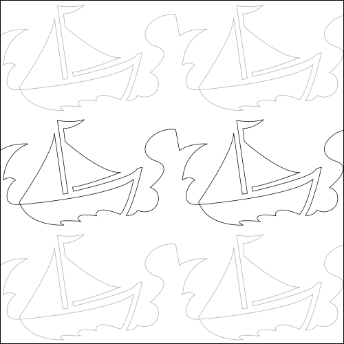 Sail Away - quilting pantograph