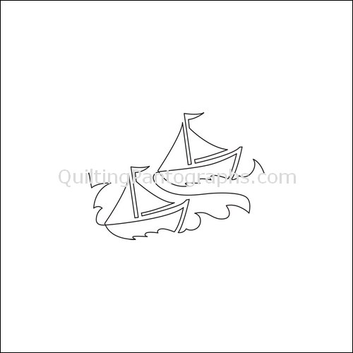 Sailboat Races - quilting pantograph