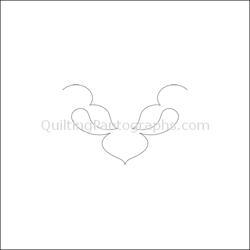 Paisley Leaves - quilting pantograph