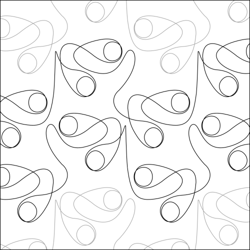 Paisley Eyes- quilting pantograph