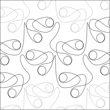 Paisley Eyes - Quilting Pantograph Pattern — QuiltingPantographs.com