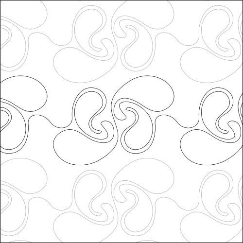 Paisley Swirls - quilting pantograph