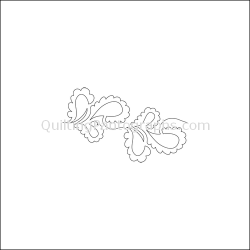 Persian Paisley Flip - quilting pantograph
