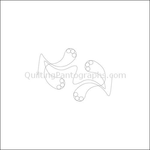 Polly Paisley - quilting pantograph