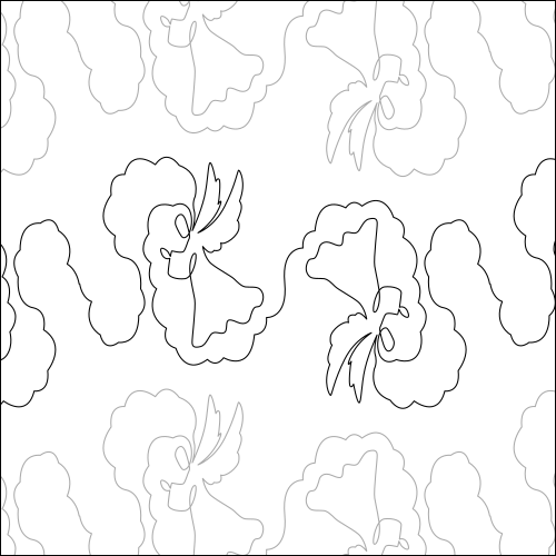 Angel Cloud - quilting pantograph