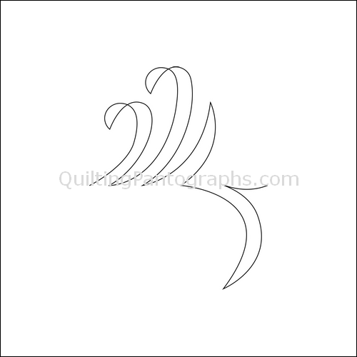Ribbons and Swirls - quilting pantograph