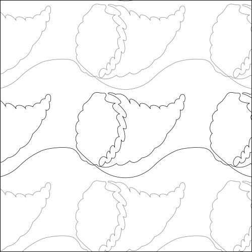 Autumn Cornucopia - quilting pantograph