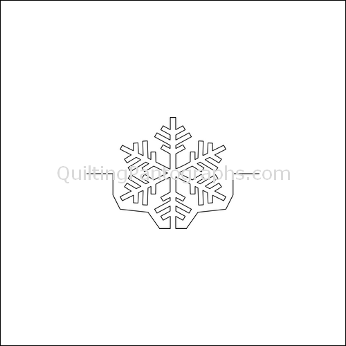 January Snowflake - quilting pantograph