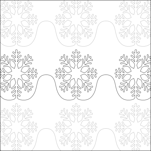 Suzy Snowflake - quilting pantograph