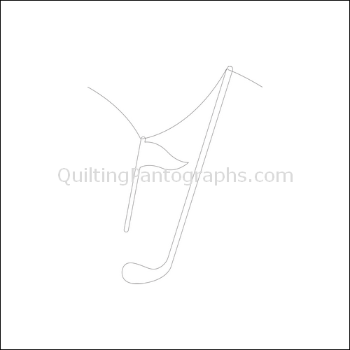 Paul's Golf Game - quilting pantograph