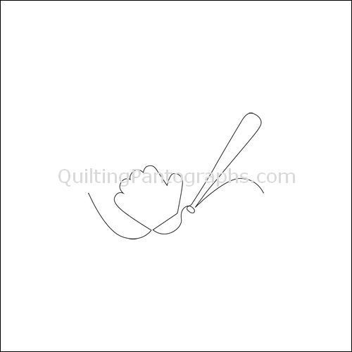 Tyler's Baseball Game - quilting pantograph