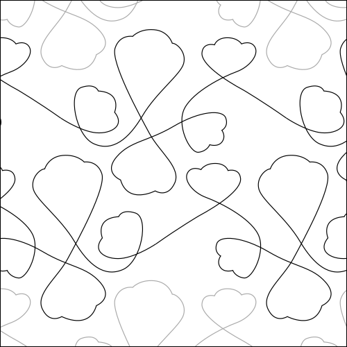 Hopeful Clouds  - quilting pantograph