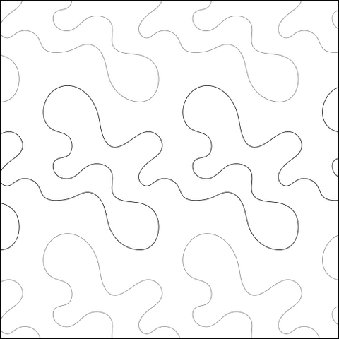 Simple Stipple - Quilting Pantograph Pattern — QuiltingPantographs.com