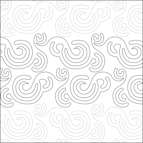 Stipple Swirls - quilting pantograph