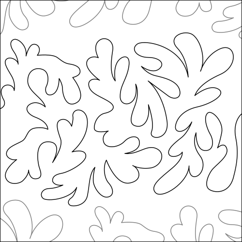 Coral Meander - quilting pantograph