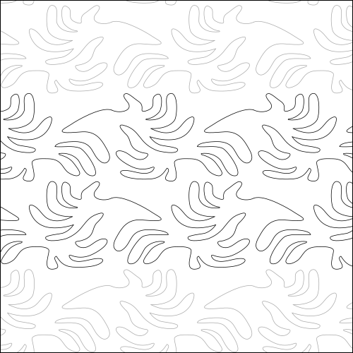 Funny Fingers - quilting pantograph