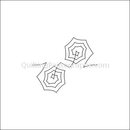 Spider Webs - quilting pantograph