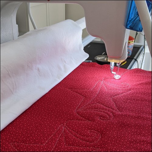 Stars and Ribbons - quilting pantograph