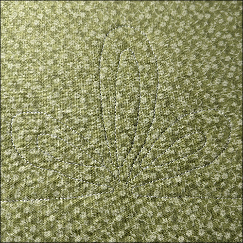 Paisley Flower Leafs - quilting pantograph