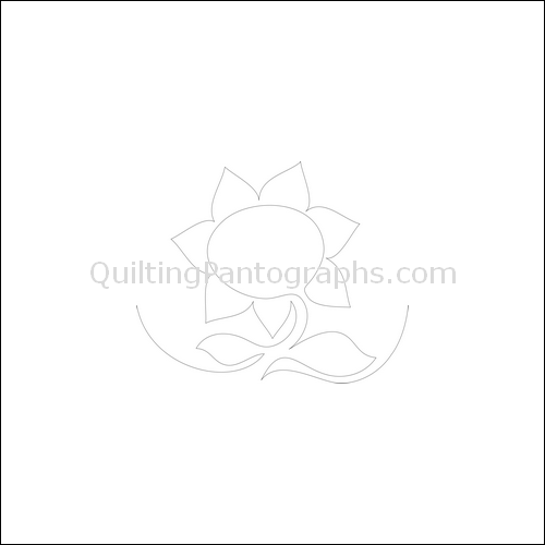 Sunflowers for Ukraine - Free Quilting Pantograph