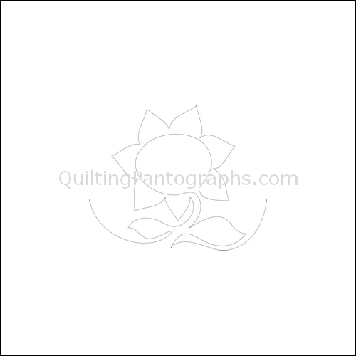 Sunflowers for Ukraine - quilting pantograph