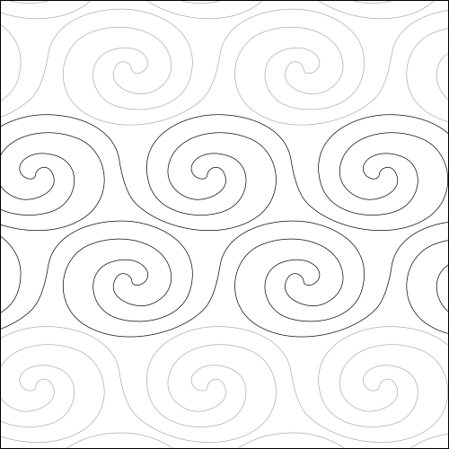 Cinnamon Swirls - quilting pantograph